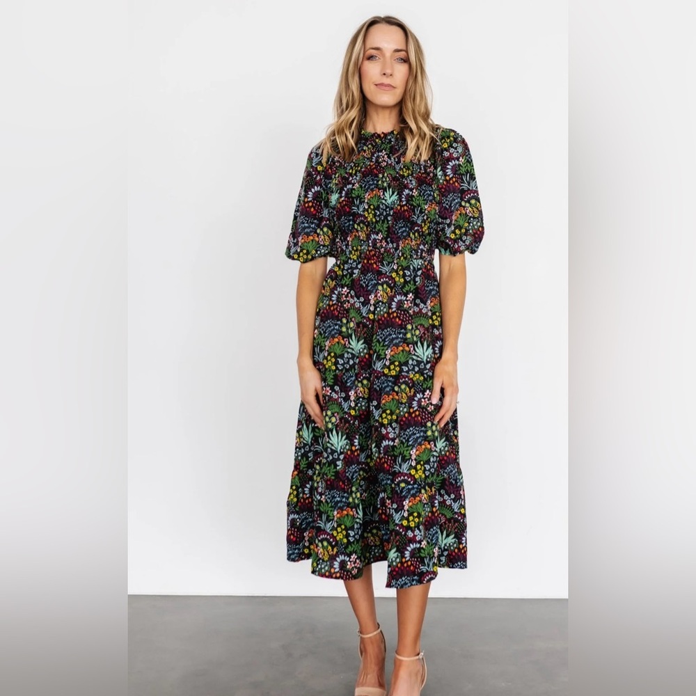 Sugarlips Lena Tiered Midi Dress NWT